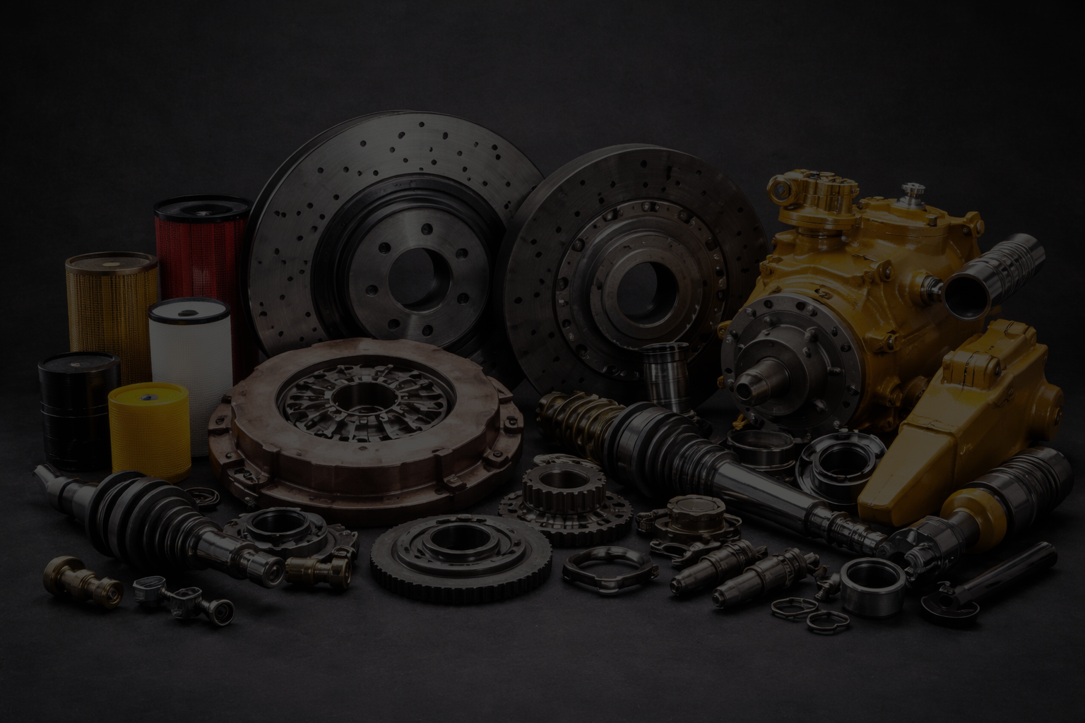 Automotive, tractor and construction machinery parts